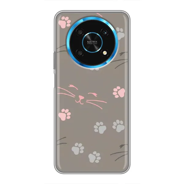Чехол с принтом «Лапы и усы» для Huawei Honor Magic 6 Lite 5G