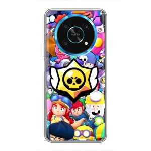 Чехол для Huawei Honor Magic 6 Lite 5G Бравл Старс (VPrint) (Лого Brawl Stars)