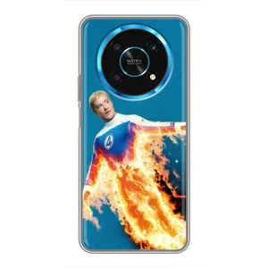 Чохол з принтом Фантастична четвірка для Huawei Honor Magic 6 Lite 5G (Людина-факел у вогні)