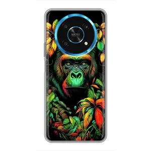 Чохол з Мавпами Huawei Honor Magic 6 Lite 5G - (AlphaPrint) (Мавпа в квітах)