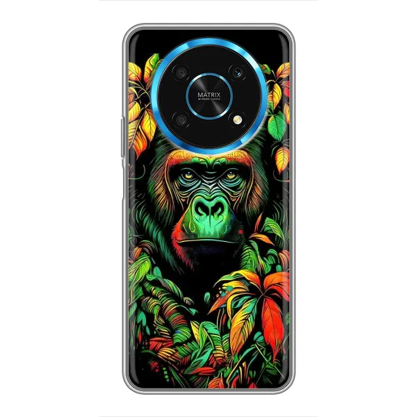 Чехол с принтом «Обезьяна в тропиках» для Huawei Honor Magic 6 Lite 5G