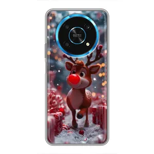 Яскравий чохол для Huawei Honor Magic 6 Lite 5G з Зимові Оленята (Олень серед подарунків)