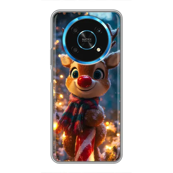Чохол з принтом «Олень з шарфом» для Huawei Honor Magic 6 Lite 5G Чохол з принтом «Олень з шарфом» для Huawei Honor Magic 6 Lite 5G