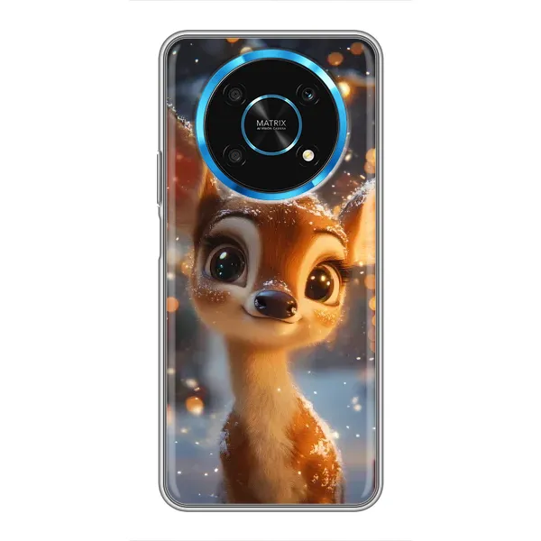 Чохол з принтом «Оленятко серед гірлянд» для Huawei Honor Magic 6 Lite 5G Чохол з принтом «Оленятко серед гірлянд» для Huawei Honor Magic 6 Lite 5G