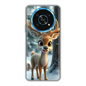 Яскравий чохол для Huawei Honor Magic 6 Lite 5G з Зимові Оленята (Оленятко в лісі)