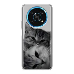 Чехол с рисунком кот на Huawei Honor Magic 6 Lite 5G (Пара котов)