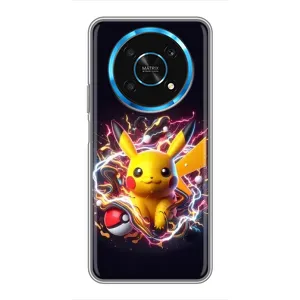 Чохол з Пікачу на Huawei Honor Magic 6 Lite 5G (Пікачу з м'ячем)