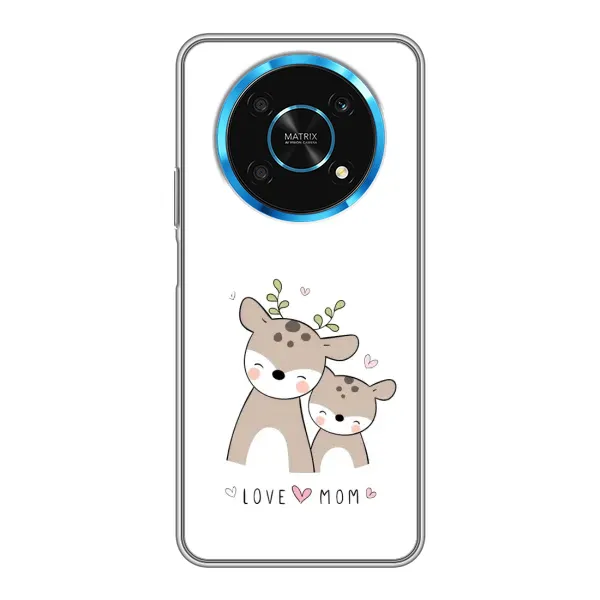 Чохол з принтом «Оленята мама і малюк» для Huawei Honor Magic 6 Lite 5G