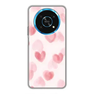 Чохол з розовим принтом для Huawei Honor Magic 6 Lite 5G (Рожеві сердечки)