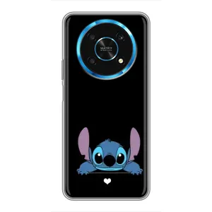 Чохол з принтом Стіч на Huawei Honor Magic 6 Lite 5G (Стіч на чорному)