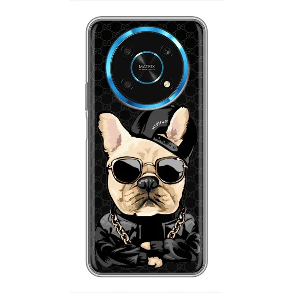 Чехол с принтом «Стильная собака» для Huawei Honor Magic 6 Lite 5G