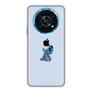 Чохол з принтом Стіч на Huawei Honor Magic 6 Lite 5G (Stitch apple)
