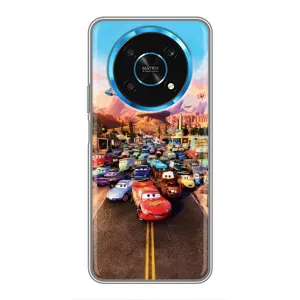 Силіконовий чохол Маквін для Huawei Honor Magic 6 Lite 5G (Тачки на трасі)