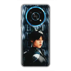 Чохли Венсдей на Huawei Honor Magic 6 Lite 5G Уенсдей (AlphaPrint) (Венздей кішка)