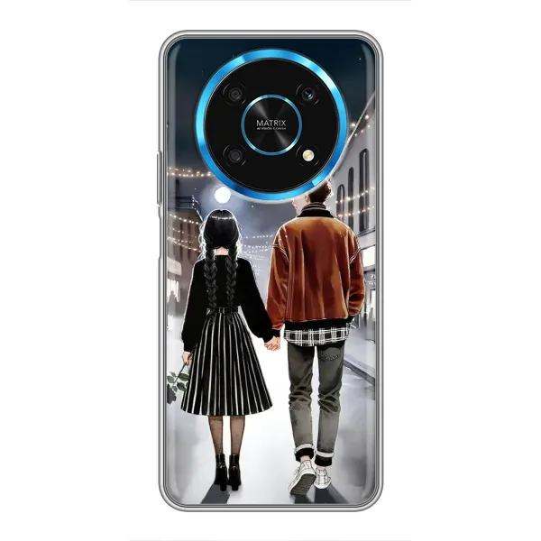 Чохол з принтом «Венздей та Тайлер» для Huawei Honor Magic 6 Lite 5G