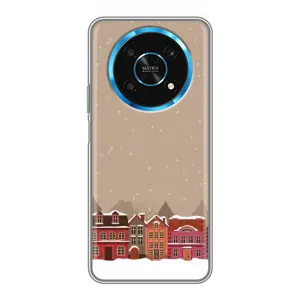 Новорічні, Святкові Чохли для Huawei Honor Magic 6 Lite 5G - 2024 год (Зимове місто)