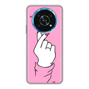 Чохол з принтом для Huawei Honor Magic 6 Lite 5G (AlphaPrint - Знак сердечка)