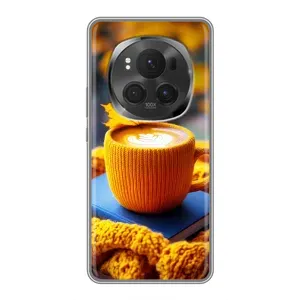 Чехол с принтом «Кофе на желтом пледе» для Huawei Honor Magic 6 Pro