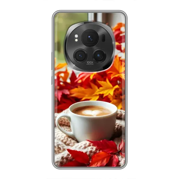 Чехол с принтом «Кофе и листья» для Huawei Honor Magic 6 Pro Чехол с принтом «Кофе и листья» для Huawei Honor Magic 6 Pro