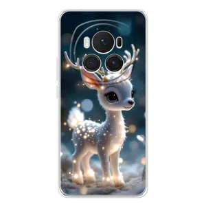Яркий чехол для Huawei Honor Magic 7 Pro с Зимними Оленятами