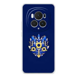 Чохли для Huawei Honor Magic 7 Pro Укр. Символіка (AlphaPrint) (Квітковий Герб)
