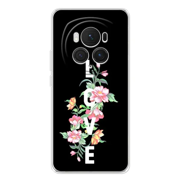 Чехол с принтом «Цветы LOVE» для Huawei Honor Magic 7 Pro Чехол с принтом «Цветы LOVE» для Huawei Honor Magic 7 Pro