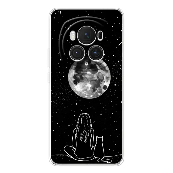 Чехол с принтом «Девушка с котом» для Huawei Honor Magic 7 Pro Чехол с принтом «Девушка с котом» для Huawei Honor Magic 7 Pro