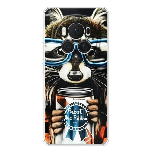 Чехол с принтом «Енот с банкой» для Huawei Honor Magic 7 Pro