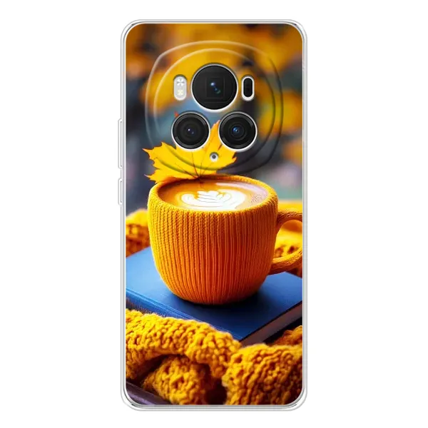 Чохол з принтом «Кава на жовтому пледі» для Huawei Honor Magic 7 Pro