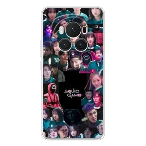 Чохол Гра в кальмара для Huawei Honor Magic 7 Pro (Колаж Гра кальмара)