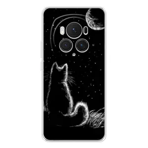 Чохол з принтом для Huawei Honor Magic 7 Pro (AlphaPrint) Модні коти