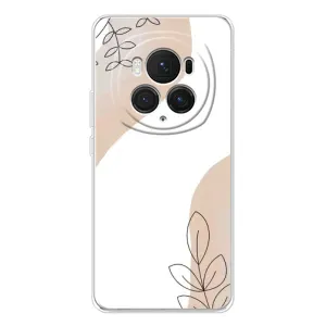 Силконовий чохол з принтом в квітах на Huawei Honor Magic 7 Pro (Нюдова гілочка абстракція)