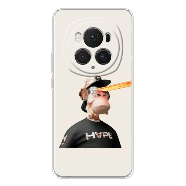 Чехол с принтом «обезьяна NFT в очках» для Huawei Honor Magic 7 Pro
