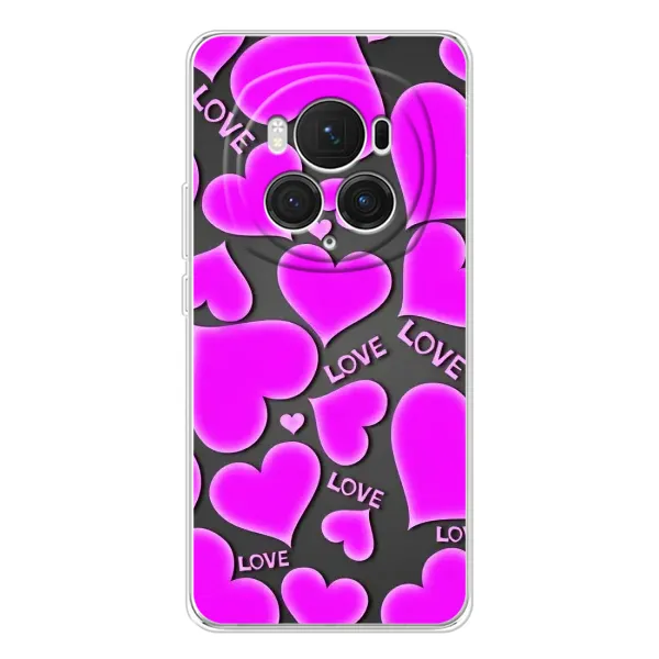 Чехол с принтом «Pink hearts» для Huawei Honor Magic 7 Pro Чехол с принтом «Pink hearts» для Huawei Honor Magic 7 Pro
