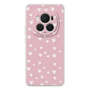 Чехол с принтом «Сердечки на розовом» для Huawei Honor Magic 7 Pro