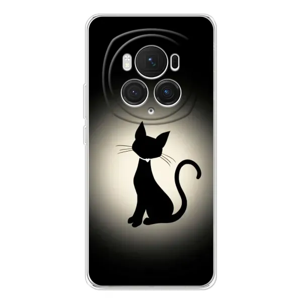 Чохол з принтом «Силует котика» для Huawei Honor Magic 7 Pro