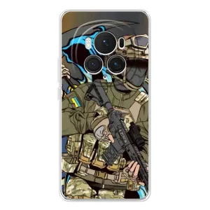 Чехлы с картинкой ЗСУ для Huawei Honor Magic 7 Pro (AlphaPrint) (Воїн ЗСУ)