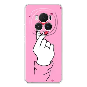 Чехол с принтом для Huawei Honor Magic 7 Pro (AlphaPrint - Знак сердечка)