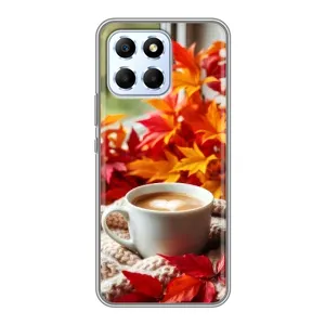 Чехол с уникальным дизайном «Осень с кофе» для Huawei Honor X6