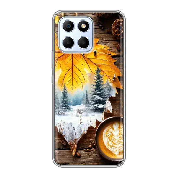Чехол с принтом «Осенне-зимний кофе» для Huawei Honor X6 Чехол с принтом «Осенне-зимний кофе» для Huawei Honor X6