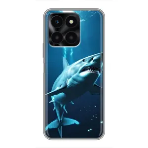 Чохол з картинкою 'Хижаки' для Huawei Honor X6a (Акула під водою)