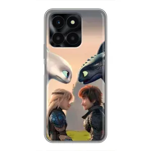 Чохол як приборкати дракона на Huawei Honor X6a (Гикавка і Астрід)