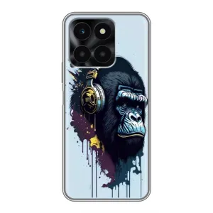 Чохол з принтом «Горила в навушниках» для Huawei Honor X6a