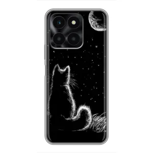 Чохол з принтом для Huawei Honor X6a (AlphaPrint) Модні коти