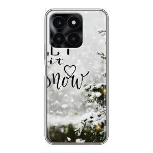 Новорічні, Святкові Чохли для Huawei Honor X6a - 2024 год (Let it snow)
