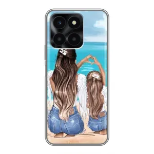 Чохол з друком для Huawei Honor X6a - (Мама з дитинкою) (AlphaPrint)