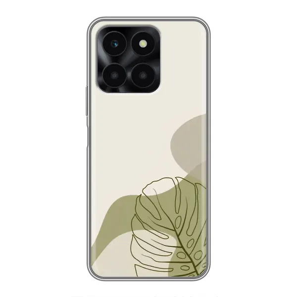 Чохол з принтом «Зелена монстера дизайн» для Huawei Honor X6a