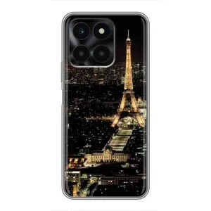 Чехол Эйфелева Башня для Huawei Honor X6a - (AlphaPrint) (Ночной Париж)