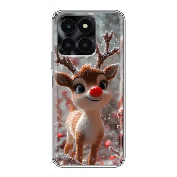 Чохол з принтом «Олень з носом» для Huawei Honor X6a Чохол з принтом «Олень з носом» для Huawei Honor X6a