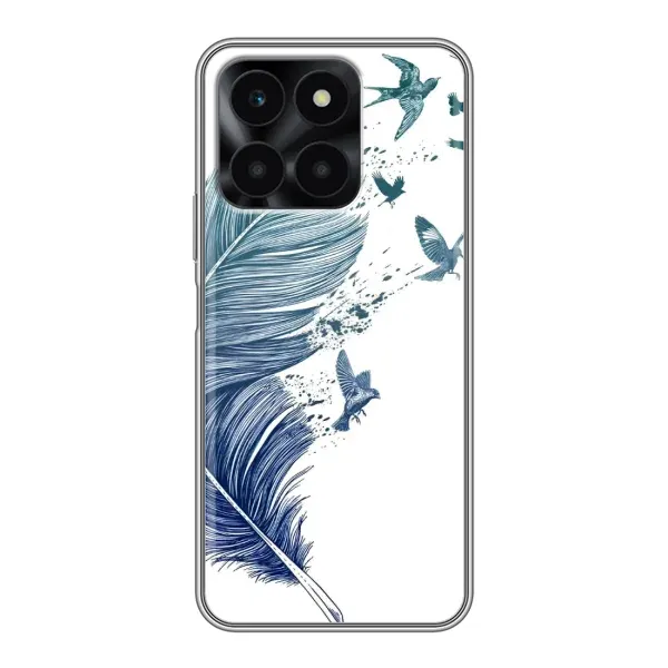 Чехол с принтом «Перышко» для Huawei Honor X6a